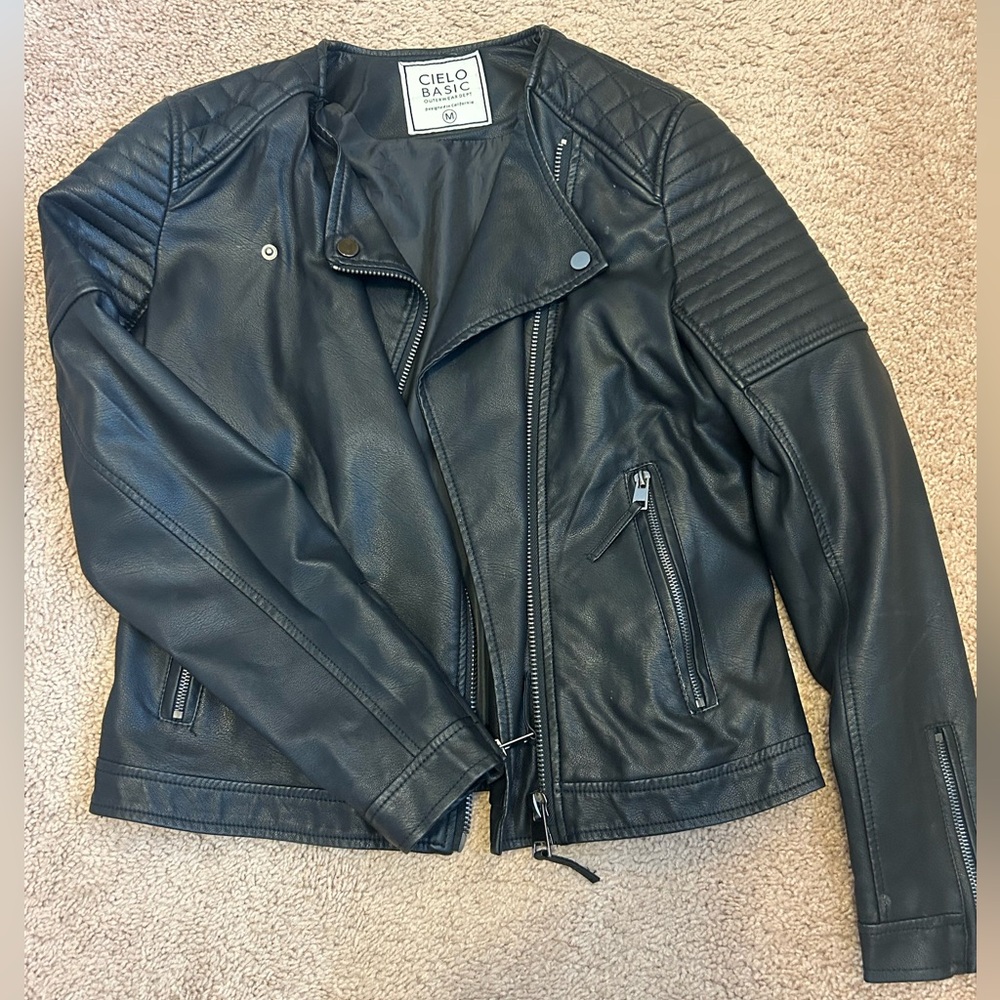 Faux Leather Jacket